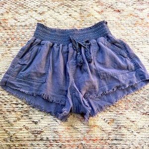 Rewash Boho Shorts Size M Bluegray